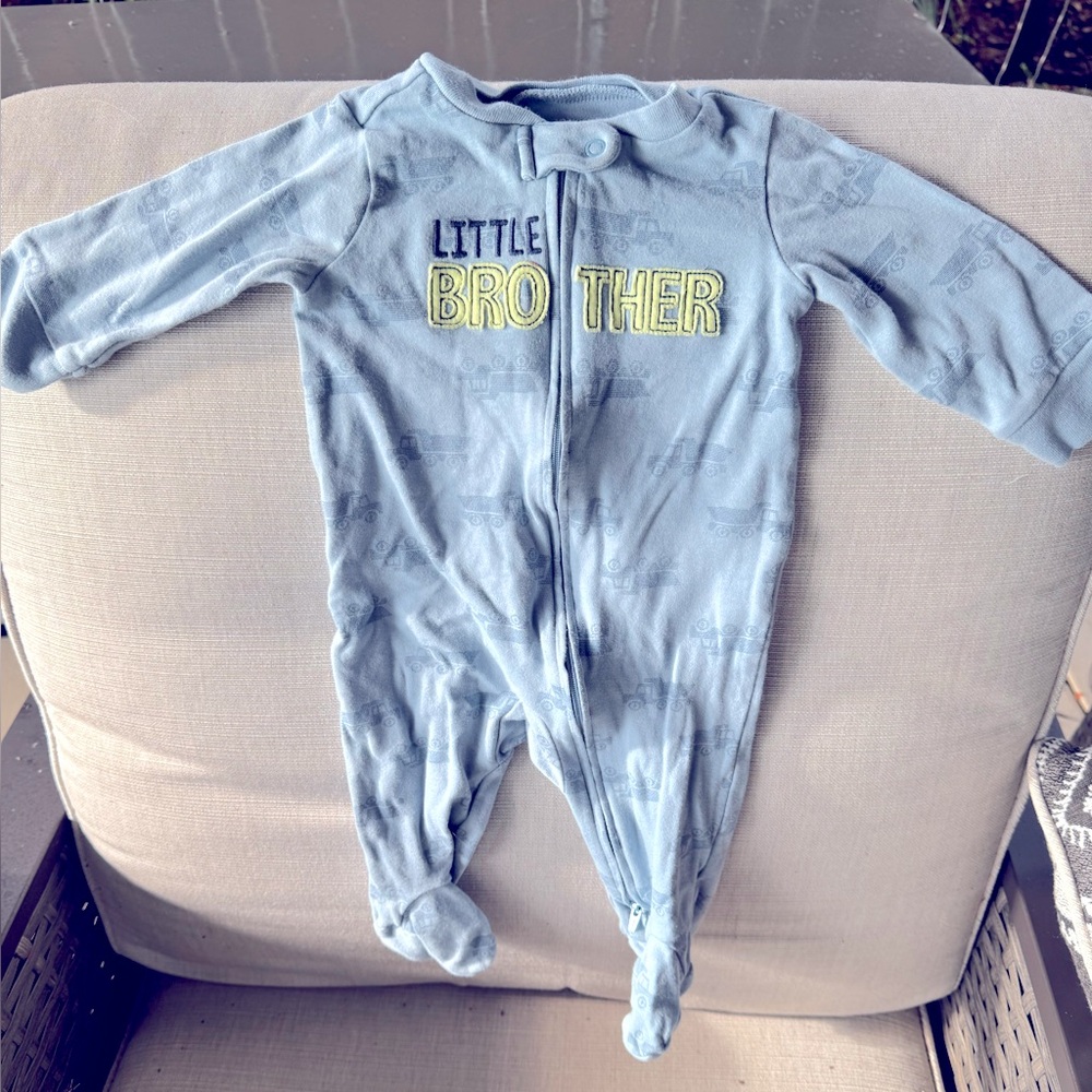 Carter's, “Little Brother”, Footie Sleeper, Size 3-6 Months
